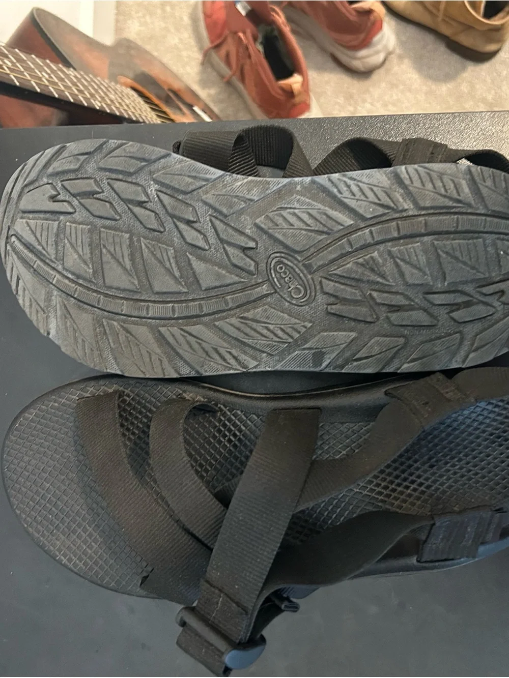 Chaco Men's Black Strappy Sport Sandals